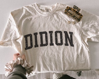 Joan Didion Comfort Colors shirt, Joan Didion shirt, Literature reading tee, Gift for writer reader author book lover worm, Librarian shirt