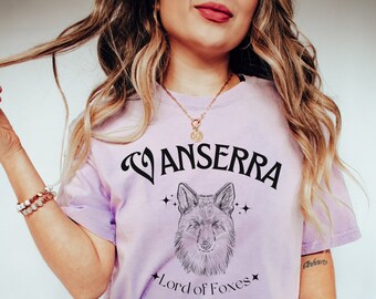 Lucien Vanserra Fox Boy T Shirt Comfort Colors ACOTAR Graphic Tee Bookish Shirt SJM Merch Gift Autumn Court Aesthetic Cozy Reader Top