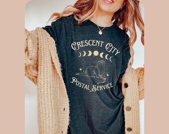 Crescent City Postal Service tee, OFFICIALLY LICENSED Sarah J. Maas Sjm Merch House Of Earth And Blood Shirt Ruhn Danaan