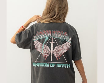 Umbra Mortis Crescent City Comfort Colors tee, Hunt Athalar Bryce Quinlan House of Flame and Shadow shirt HOFAS SJM merch HOSAB Ruhn Danaan