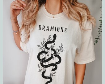 Dramione Manacled Comfort Colors shirt, Wizard School Vintage tee, Fanfiction Booktok Bookish merch, Dark Academia clothing gift for Readers