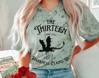 The Thirteen from now until the Darkness claims us shirt Comfort Colors® tee, TOG Throne of Glass Shirt, Manon Blackbeak, SJM Bookish Merch