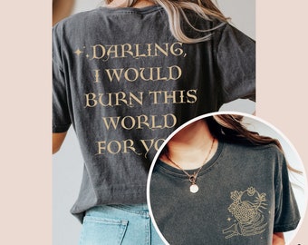 Persephone and Hades shirt Comfort Colors® Persephone's Pomegranate tee, Dark Light Academia shirt, Greek Mythology Booktok, Bookish gift