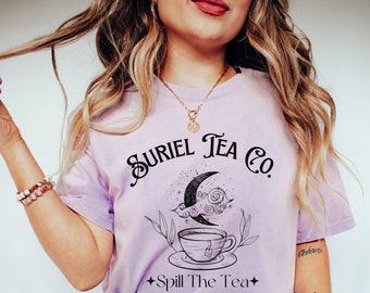 Suriel Tea Co Comfort Colors® shirt, Acotar tshirt, Velaris tee, SJM merch, A Court Of Thorns And Roses, Bookish book lover Fandom gifts