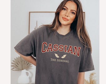 Cassian ACOTAR Comfort Colors® shirt OFFICIALLY Licensed Sarah J Maas merch SJM booktok bookish tee Illyrian Bat Boys Wings Fan Club smut