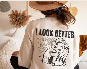 SMUT reader sweatshirt, I Look Better Bent Over A Book sweater Bookish Librarian Book lover worm Shirt Spicy Book club reading booktok merch
