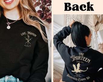 Throne of Glass The Thirteen SJM sweatshirt OFFICIALLY licensed Sarah J. Maas sweater Tog Sjm Merch Manon Blackbeak Coven Until the darkness