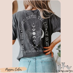 The Serpent and The Wings of Night shirt Nightborn Kingdom Comfort Colors® tee, Carissa Broadbent Officially Licensed merch Nyaxia Kejari