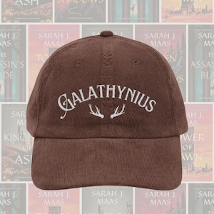 Aelin Galathynius Terrasen hat Throne of glass Fireheart Vintage bookish Embroidery Cap SJM LICENSED TOG merch sarah j maas gifts her