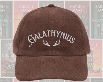 Aelin Galathynius Terrasen hat Throne of glass Fireheart Vintage bookish Embroidery Cap SJM LICENSED TOG merch sarah j maas gifts her