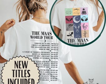 Maas World Tour shirt TOG tee bookish merch book lover shirt