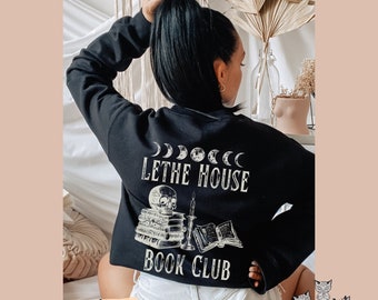 Lethe House sweatshirt, Ninth House reading sweater, Leah Bardugo shirt, Booktok Bookish gift Dark Academia book club Book Lover Gift