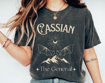 Cassian ACOTAR shirt Comfort Colors® tee, Illyrian Bat Boys Bookish tshirt apparel gift, Terrasen, Abraxos wings, SJM booktok merch, SMUT