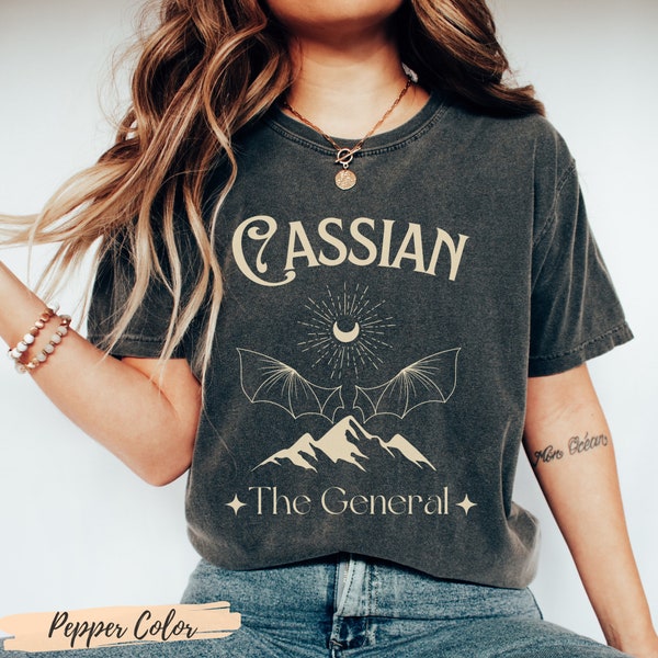 Cassian ACOTAR shirt Comfort Colors® tee, Illyrian Bat Boys Bookish tshirt apparel gift, Terrasen, Abraxos wings, SJM booktok merch, SMUT