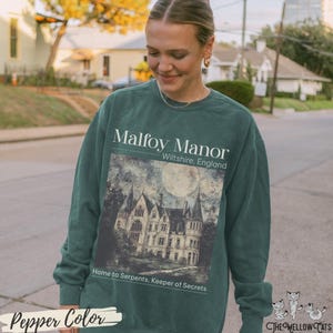 Dramione era Manacled merch Fanfiction Sweatshirt Comfort Colors Wizards Dark Academia clothing reading sweater Booktok secrets and masks