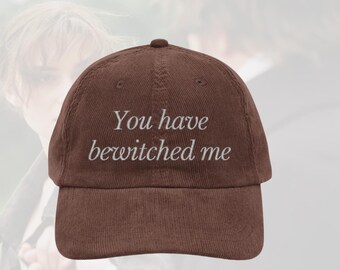 You have bewitched me mr Darcy hat Vintage bookish Embroidery Cap Pride and Prejudice Jane Austen merch bibliophile book lover reading gift