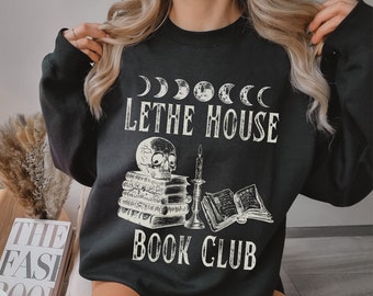 Lethe House sweatshirt, Ninth House reading sweater, Leah Bardugo shirt, Booktok Bookish gift Dark Academia book club Book Lover Gift