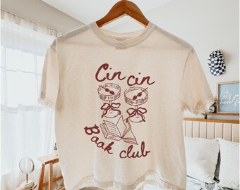 Book girlie funny cocktail shirt Comfort Colors Boxy Tee, Martini shirt Hot girls read books smut reader book club merch bookish clothing
