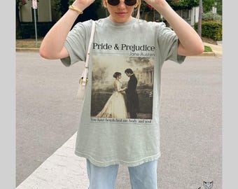 Pride and Prejudice Jane Austen merch Comfort Colors shirt Elizabeth and Darcy most ardently tee Jane Austen quotes gift classic lit shirt