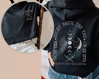 The Serpent and The Wings of Night Hoodie, Crowns of Nyaxia sweatshirt Carissa Broadbent Officially Licensed merch bookish sweater romantasy