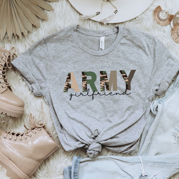 Proud Army Girlfriend Shirt Military 