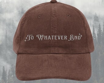 Throne of glass hat TOG Fireheart Vintage Terrasen Embroidery Cap SJM LICENSED merch Aelin Rowan Bookish gift idea for her to whatever end