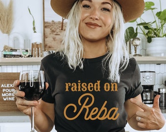 Raised on Reba retro Shirt, Fancy like Reba tee, Country music women fan Shirts, Nashville funny tshirt gift