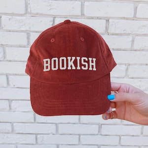 Bookish hat Vintage Well read woman bookish Embroidery Cap booktok merch Librarian Book worm club lover hat reading gift idea for her reader
