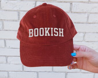 Bookish hat Vintage Well read woman bookish Embroidery Cap booktok merch Librarian Book worm club lover hat reading gift idea for her reader
