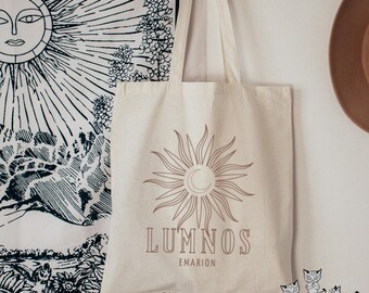 Spark Of The Everflame tote bag Lumnos Cotton Canvas Tote, Licensed Penn Cole Merch Kindreds Curse Saga gift Diem Bellator Luther Corbois