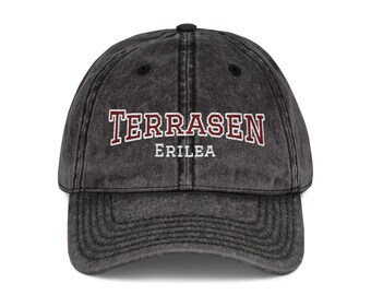 Terrasen Throne of glass hat Fireheart Vintage Embroidery Cap SJM LICENSED TOG Merch Sarah J Maas gifts for her Bookish to whatever end