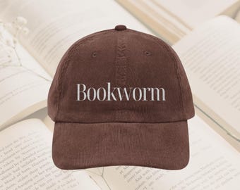 Bookworm hat Vintage Well read woman bookish Embroidery Cap booktok merch Librarian Book club lover reader hat reading gift idea for her