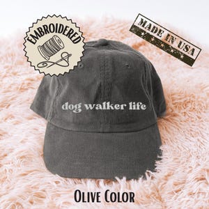 Walker Life bestickter Cord-Hut, Pet Care Cap Geschenkidee für Hundemama oder Papa