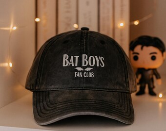 Bat Boys Fan Club ACOTAR hat Azriel Rhysand Cassian The Night Court Velaris Vintage Embroidery Cap SJM LICENSED Merch Sarah J Maas gift