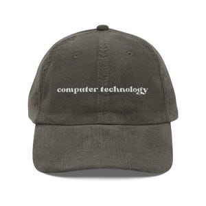 Bestickte Cordmütze für Computertechniker, Geschenk für IT-Fachleute, Kappe für technischen Support, Mütze für Informatiker Bild 4