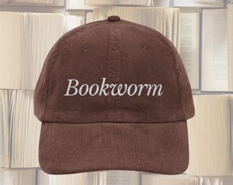 Bookworm hat Vintage Well read woman bookish Embroidery Cap booktok merch Librarian Book club lover reader hat reading gift idea for her