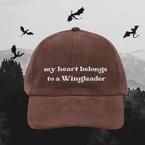 Romantasy hat Wingleader Fantasy Vintage Bookworm bookish Embroidery Cap booktok merch Librarian Book club lover reader hat reading gift