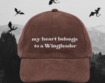 Romantasy hat Wingleader Fantasy Vintage Bookworm bookish Embroidery Cap booktok merch Librarian Book club lover reader hat reading gift