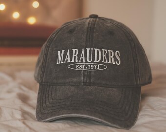 The Marauders Vintage Hat Embroidered Mischief Managed cap Moony Wizard Wizarding World Fan gift Bookish book lover hat booktok merch