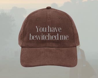 You have bewitched me mr Darcy hat Vintage bookish Embroidery Cap Pride and Prejudice Jane Austen merch bibliophile book lover reading gift