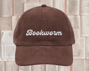 Bookworm hat Vintage Well read woman bookish Embroidery Cap booktok merch Librarian Book club lover reader hat reading gift idea for her