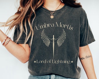 Umbra Mortis Crescent city Comfort Colors® tee, OFFICIALLY LICENSED Sarah J. Maas SJM Merch Hunt Athalar Acotar Bookish Terrasen smut shirt