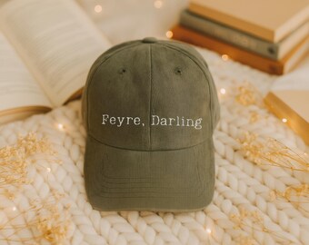 Feyre Darling ACOTAR hat Rhysand Bat Boys Vintage bookish Velaris the Night Court Embroidery Cap SJM LICENSED merch Sarah J Maas gifts