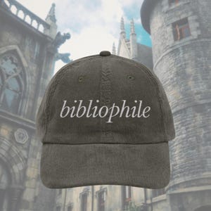 Bibliophile Hut Vintage Bücherwurm Stickerei Cap booktok merch Bücherwurm Hut Buchclub-Liebhaber-Hut Lesegeschenkidee für sie Lesergeschenke