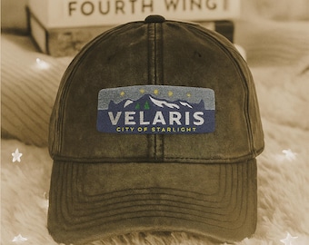 Velaris City of Starlight ACOTAR hat The Night Court Bat Boys Vintage Embroidery Cap SJM LICENSED Merch Sarah J Maas gift Bookish dad hat