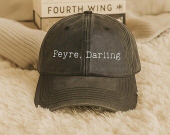 Feyre Darling ACOTAR hat Rhysand Bat Boys Night Court Velaris Vintage Embroidery Cap SJM LICENSED Merch Sarah J Maas gift Bookish dad hat