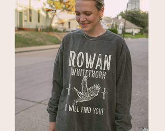 Rowan Whitethorn Throne of Glass Book Boyfriend Sweatshirt Comfort Colors sweater TOG merch Officially Licensed SJM Aelin Galathynius