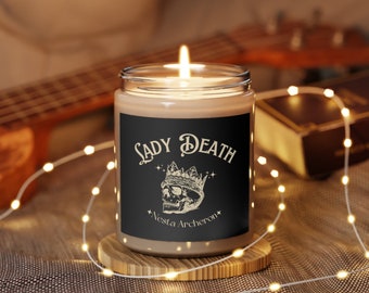 Nesta Archeron Lady Death ACOTAR  Candle 9oz officially LICENSED Sarah J. Maas Sjm Merch A Court Of Thorns And Roses The Night Court Bookish