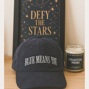 Cappello ricamato Zodiac Academy, berretto ufficiale Fandom, Blue Means You, Darcy Vega, Orion Lance, regalo per i fan, merchandise Zodiac Academy