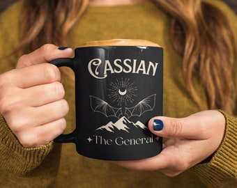 Cassian Acotar Mug A Court of Thorns and Roses coffe cup Sarah J Maas OFFICIALLY LICENSED merch SJM Bat Boys Illyria Bookish gift present